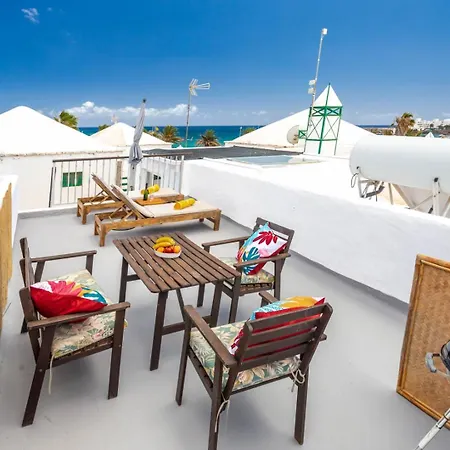 The House - Location - Private Plunge Pool - Roof Terrace - 100m To Feriehus Costa Teguise